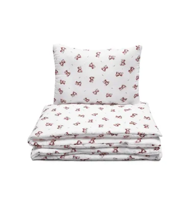 Pulp, Zamyślony Miś, pościel z bawełny muślinowej, 100-135 cm