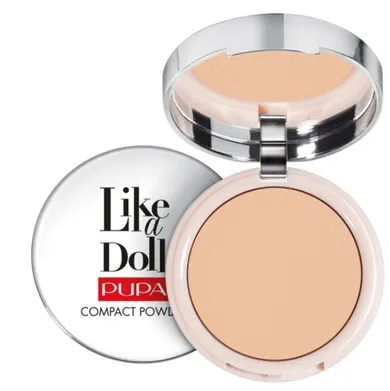 Pupa, Like A Doll Nude Skin Compact Powder, puder matujący 003, 10 g