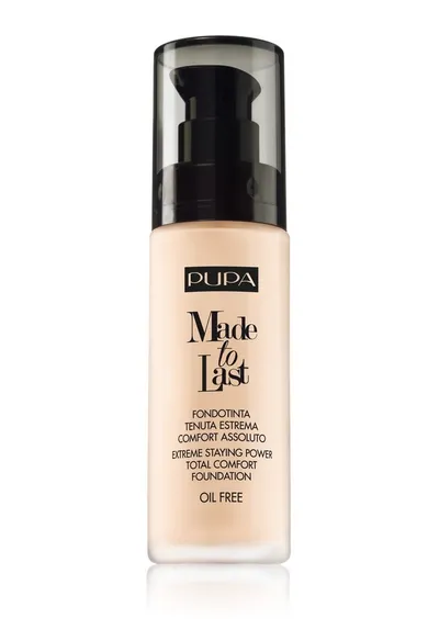 Pupa, Made To Last Total Comfort Foundation, długotrwały podkład matujący 001, 30 ml