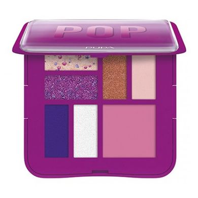 Pupa Milano, 3D Effects Design S Eyeshadow Palette, paleta cieni do powiek, Pop, 8g