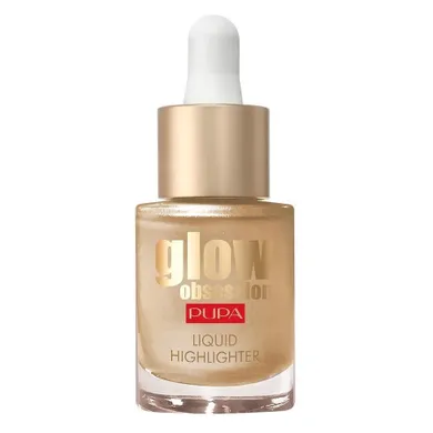 Pupa Milano, Glow Obsession Liquid Highlighter, rozświetlacz w płynie, 100 Sunrise, 13.5 ml