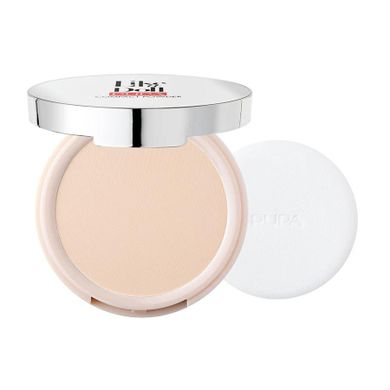 Pupa Milano, Like A Doll Nude Skin Compact Powder SPF15, puder matujący, 001 Porcelain, 10g