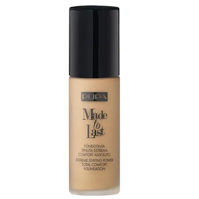 Pupa Milano, Made To Last Total Comfort Foundation, długotrwały podkład matujący, 003 Dark Ivory, 30 ml