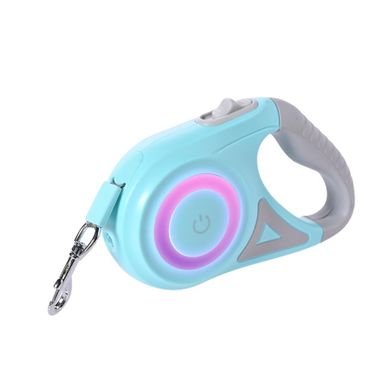 Pupilplanet, smycz automatyczna z bocznym światłem LED, 5m