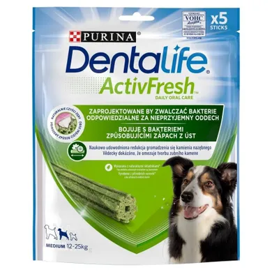 Purina, Dentalife, Active Fresh, Medium, przysmak dla psa, 115g