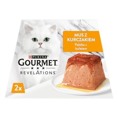 Purina, Gourmet, Revelations, karma mokra dla kota, mus kurczak, 2-57g