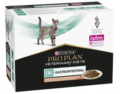 Purina, PPVD Feline en, łosoś, gastroenterologia, karma mokra dla kotów, 850g