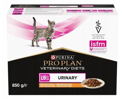 Purina, PPVD Feline ur, kurczak, karma mokra dla kotów, 850g