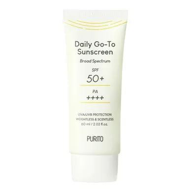 Purito, Daily Go-To Sunscreen, SPF50+, PA++++, codzienny krem przeciwsłoneczny, 60 ml