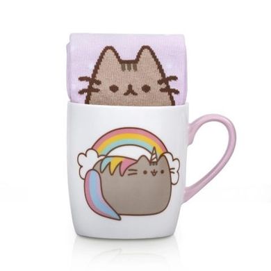 Pusheen, kubek ceramiczny + skarpetki, zestaw