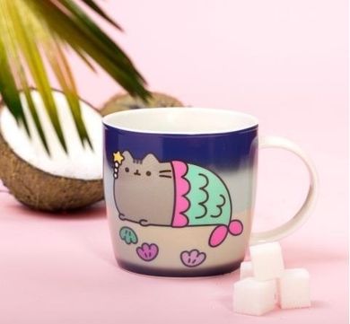 Pusheen, kubek ceramiczny zmieniający kolor, 250 ml