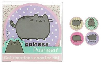 Pusheen, podkładki pod kubek