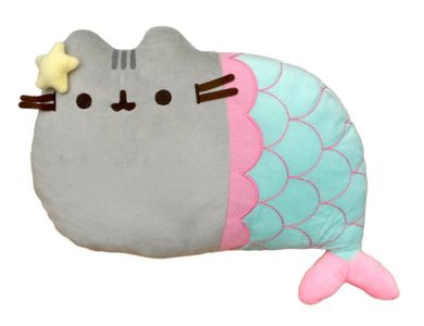 Pusheen, poduszka, maskotka, syrenka