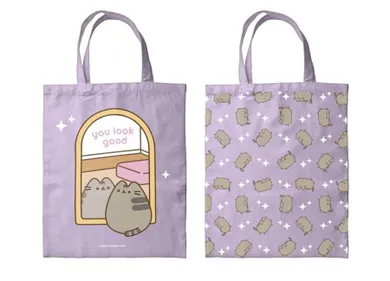 Pusheen, torba tkana, lilia