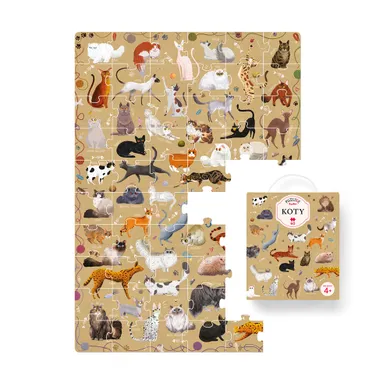 Puzzlove, CzuCzu, Koty, puzzle, 60 elementów