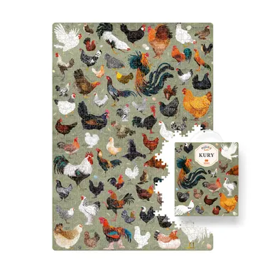 Puzzlove, CzuCzu, Kury, puzzle, 1000 elementów