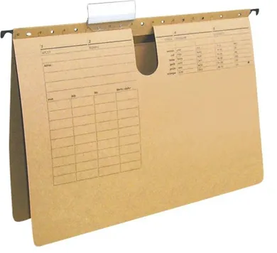 Q-Connect, skoroszyt zawieszkowy, A4, jasnobrązowy, 1 szt.