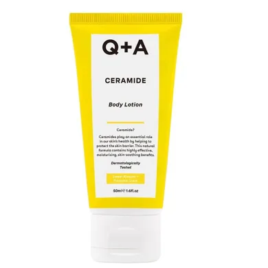 Q+A, Ceramide Body Lotion, mini regenerujący balsam do ciała z ceramidami, 50 ml