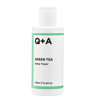 Q+A, Green Tea Daily Toner, kojący tonik z zieloną herbatą, 100 ml