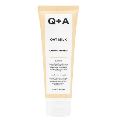 Q+A, Oat Milk Cream Cleanser, kremowa emulsja myjąca z mlekiem owsianym, 125 ml
