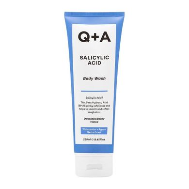 Q+A, Salicylic Acid Body Wash, żel do mycia ciała z kwasem salicylowym przeciw wypryskom, 250 ml