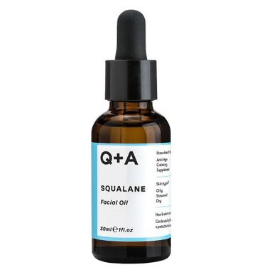 Q+A, Squalane Facial Oil, olejek do twarzy ze skwalanem, 30 ml