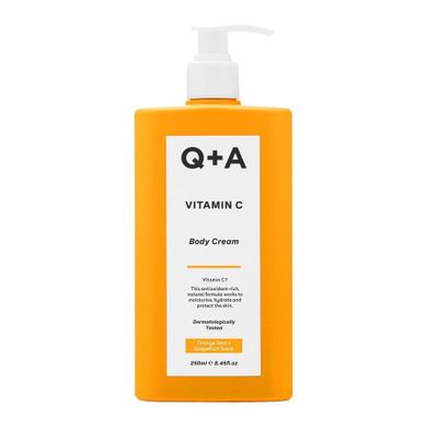 Q+A, Vitamin C Body Cream, antyoksydacyjny balsam do ciała z witaminą C, 250 ml