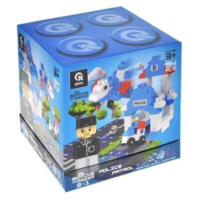 Qbee, Block&Steps, Policyjny patrol, klocki konstrukcyjne, 94 elementy