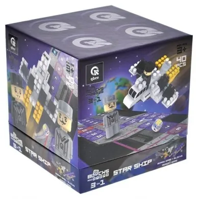 Qbee, Block&Steps, Statek kosmiczny, klocki konstrukcyjne, 36 elementów