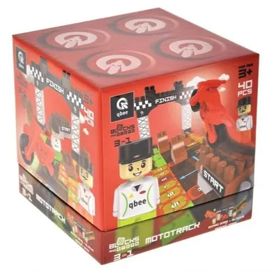 Qbee, Block&Steps, Tor motocyklowy, klocki konstrukcyjne, 36 elementów