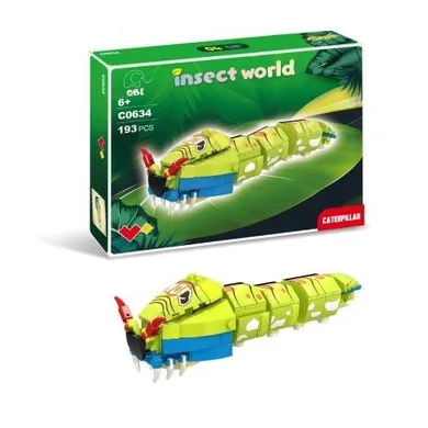 QBI, Insekty, Gąsienica, klocki konstrukcyjne, 193 elementów