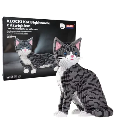 QBI, Kot 2w1 z dźwiękiem, klocki konstrukcyjne, 2302 elementów