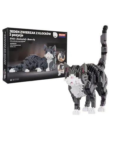 QBI, Kot 3w1, klocki konstrukcyjne, 1054 elementów