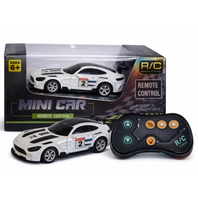 QBI, mini pojazd zdalnie sterowany, 1:64, biały