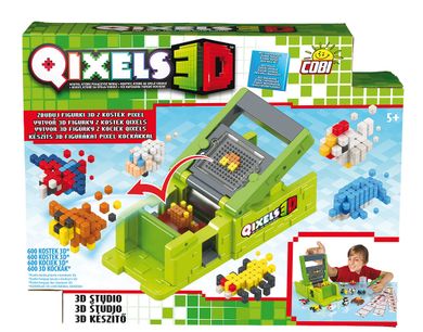 Cobi, Qixels, Klocki magnetyczne, Zestaw kreatywne studio - drukarka 3D