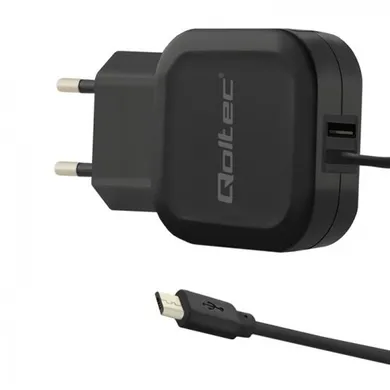 Qoltec, ładowarka sieciowa, 50189 3400 Ma, 17w, Micro USB -USB