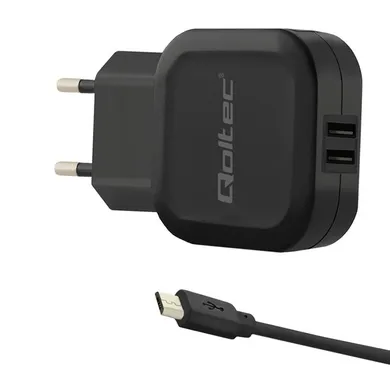 Qoltec, ładowarka sieciowa, Micro USB-USB, 3400 mA, 17W