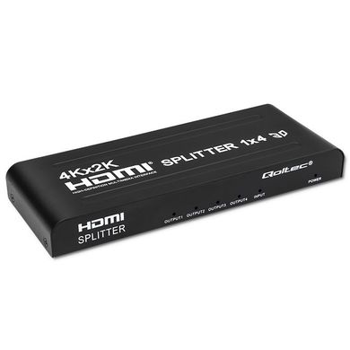 Qoltec, rozdzielacz, 4xHDMI, 4KX2K, 3.4gb/s