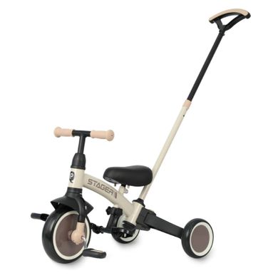 Qplay, Stager, rowerek 3-kołowy 3w1, Brown