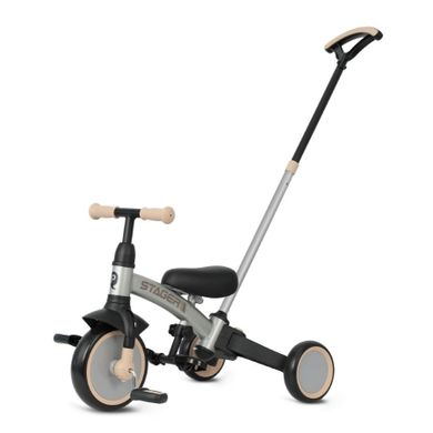 Qplay, Stager, rowerek 3-kołowy 3w1, Silver
