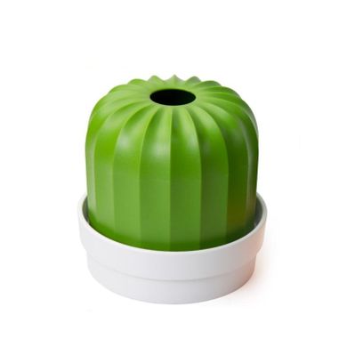 Qualy, Cactiss, pojemnik na papier, biało-zielony, 10276-WH-GN