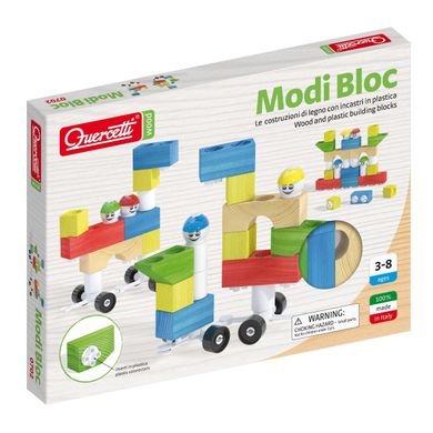 Quercetti, Modi Block, klocki drewniane, 30 elementów