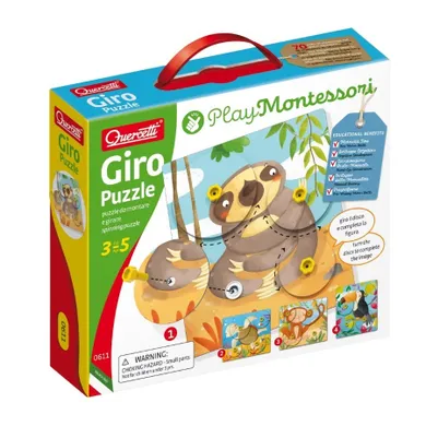 Quercetti, Montessori, zwierzęce puzzle