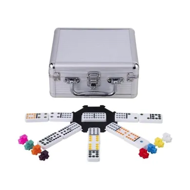 Quint, Mexican Train Double 12, Domino, gra logiczna w walizce
