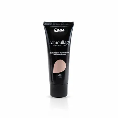 Quiz Cosmetics, Camouflage Foundation, kryjący podkład wzbogacony witaminą E, N°03, 30 ml