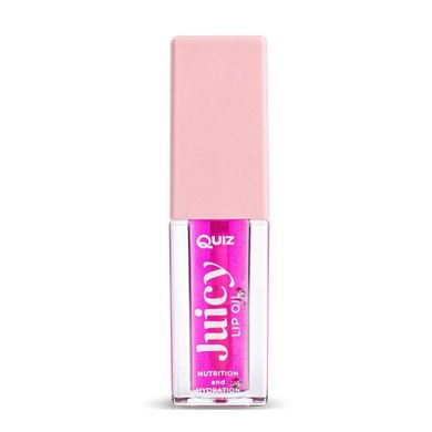 Quiz Cosmetics, Juicy Lip Oil, wegański olejek do ust, Bright Rose, 5 ml