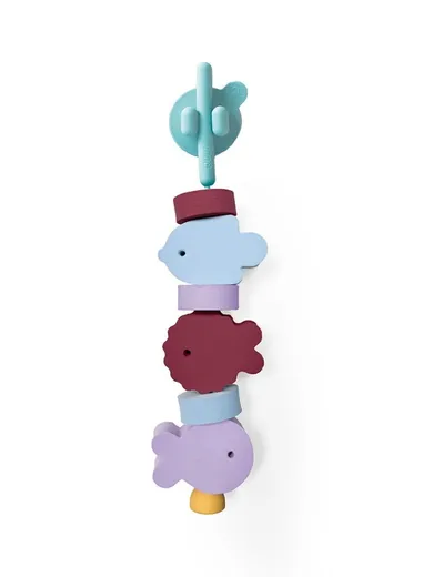 Quut, Beedi, Fish Burgundy, klocki piankowe do nawlekania, do kąpieli