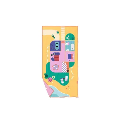 Quut, PlayTowels, dwustronny ręcznik plażowy, Doll house, 70-140 cm