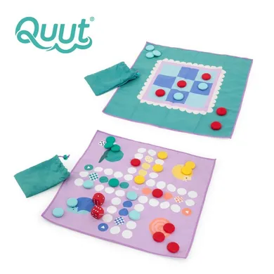 Quut, Travel Game, Chińczyk oraz Kółko i Krzyżyk, wodoodporny zestaw gier podróżnych 2w1