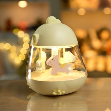 Rabbit & Friends, Kurczaczek, lampka z pozytywką, żółta